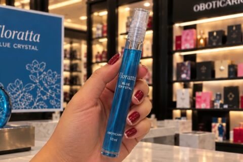 O Boticário distribui 900 mil miniaturas grátis do Floratta Blue Crystal para clientes Beautybox