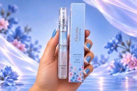 O Boticário distribui miniatura de Floratta Blue Crystal com 10 ml grátis nas lojas