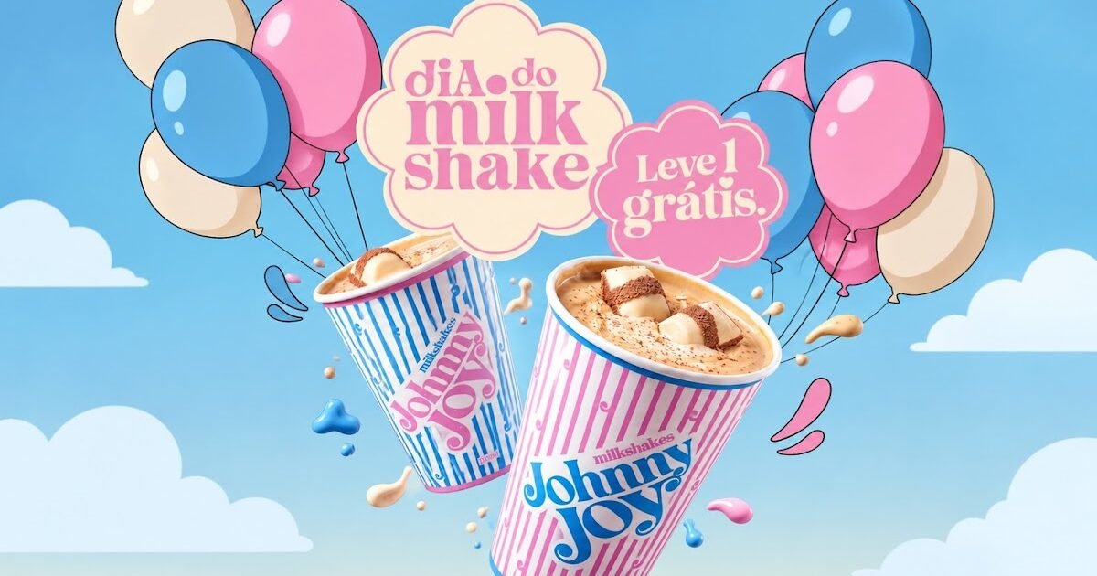 Johnny Joy vai dar milkshake em dobro no Dia do Milkshake; saiba como participar
