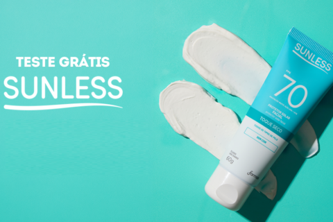 Sunless seleciona participantes para testar Protetor Solar FPS 70 Toque Seco gratuitamente