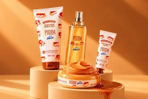 L’Occitane au Brésil e Nestlé lançam coleção de cosméticos inspirada no Moça Pudim